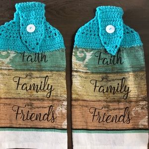 Turquoise Faith Kitchen Towel Set